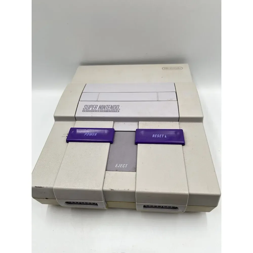 Super Nintendo SNES System Console With OEM Controller Authentic & Clean!!
